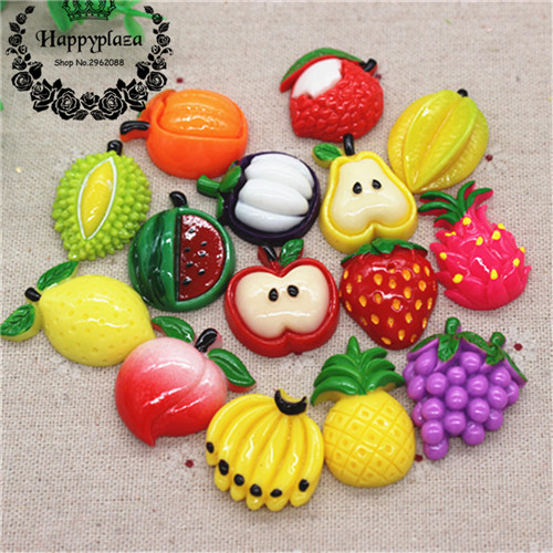 Art Craft New Year - 10pcs Leuke Nieuwe Diverse Hars Fruit