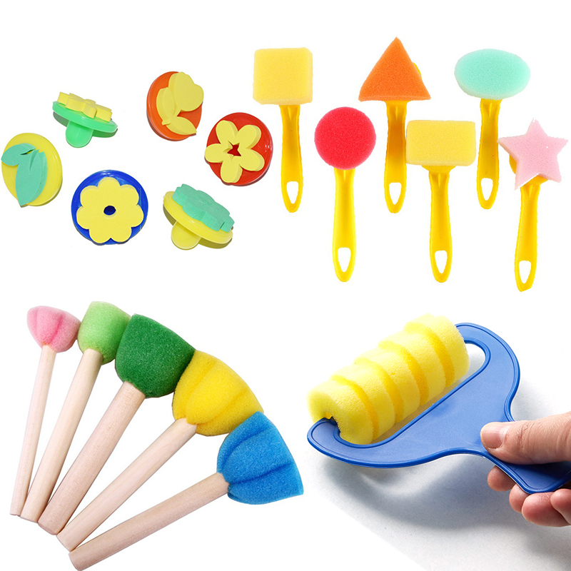 Art Craft School - 3-6 stks/set Verschillende Vorm Schilderen Spons
