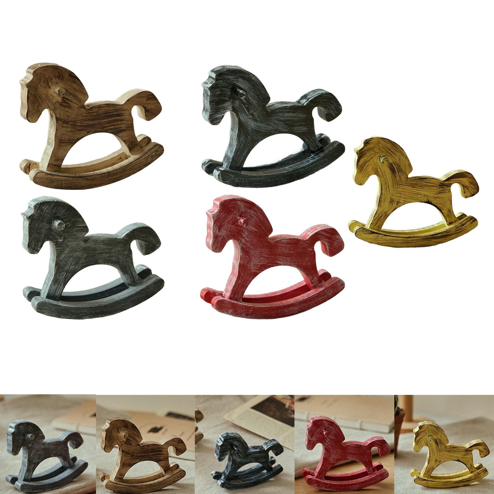 Art Craft Horse - Houten hobbelpaard Home Accent Souvenir Bureau