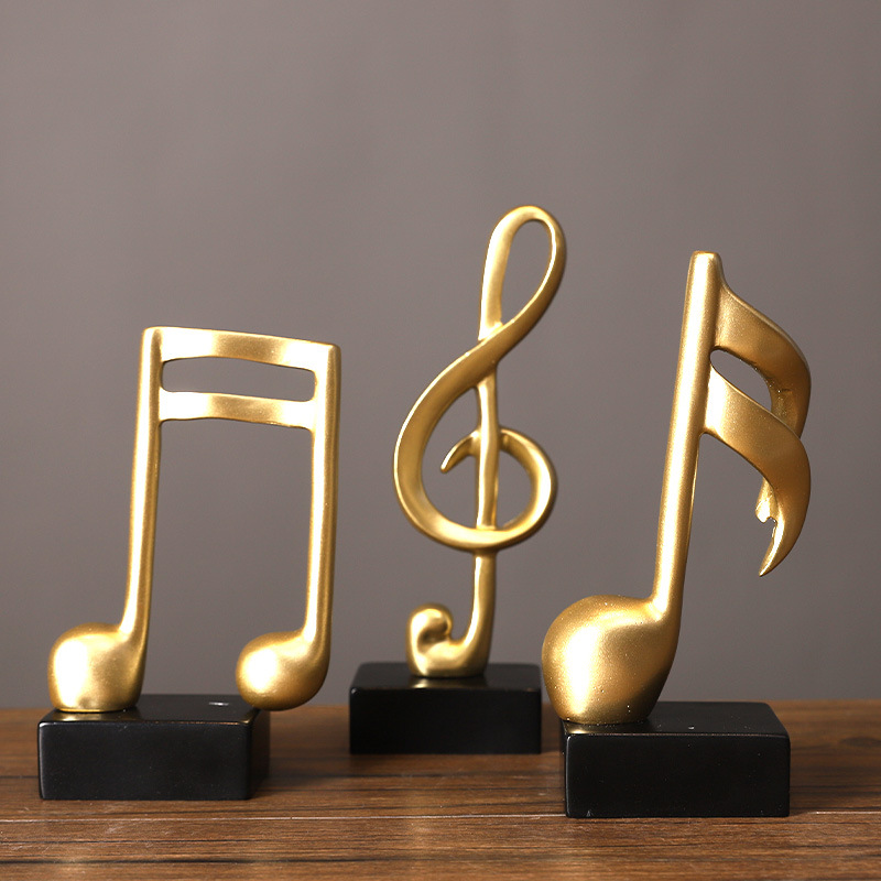 Art Craft Room Ideas - Y Minimalistische Hars Muzieknoot Sculptuur Elegante