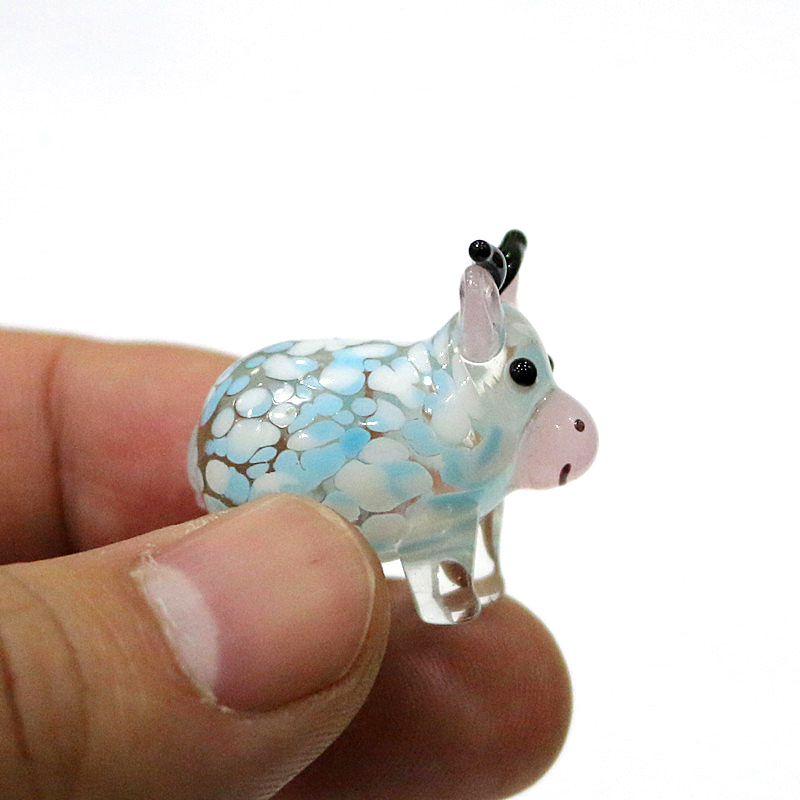 Art Craft New Year - Schattige ossen glazen ambachten sprookjestuin koe
