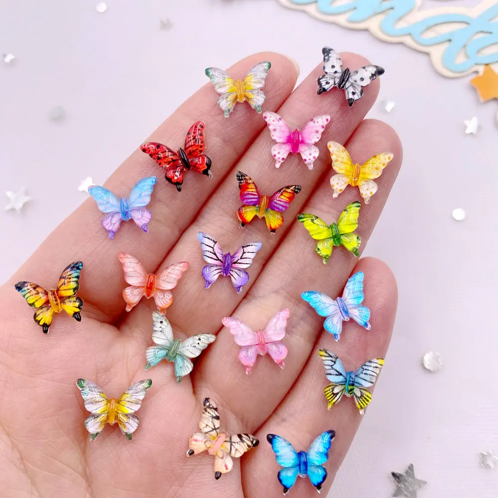 Art Craft New Year - 50PCS 10mm Gemengde Hars Kleurrijke Mini
