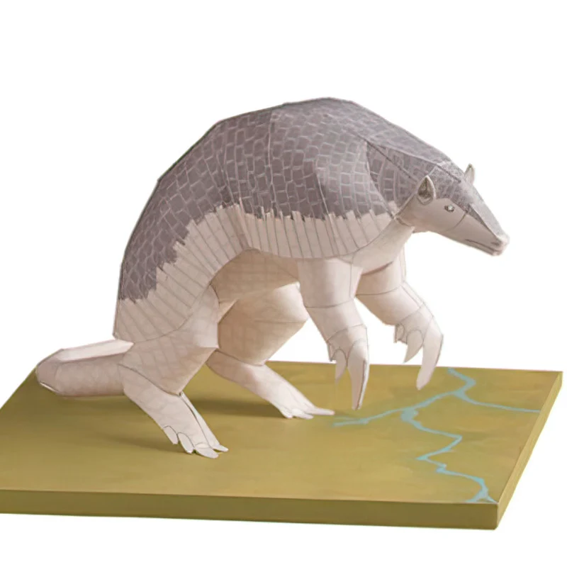 Art Craft With Cardboard - Giant Armadillo Origami Art Mini 3D