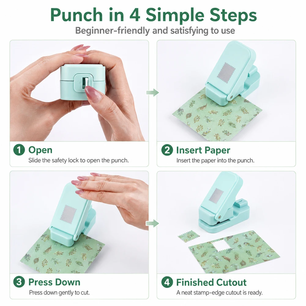 Postzegelrand papierpons voor  - Art Craft Material recensie en prijs