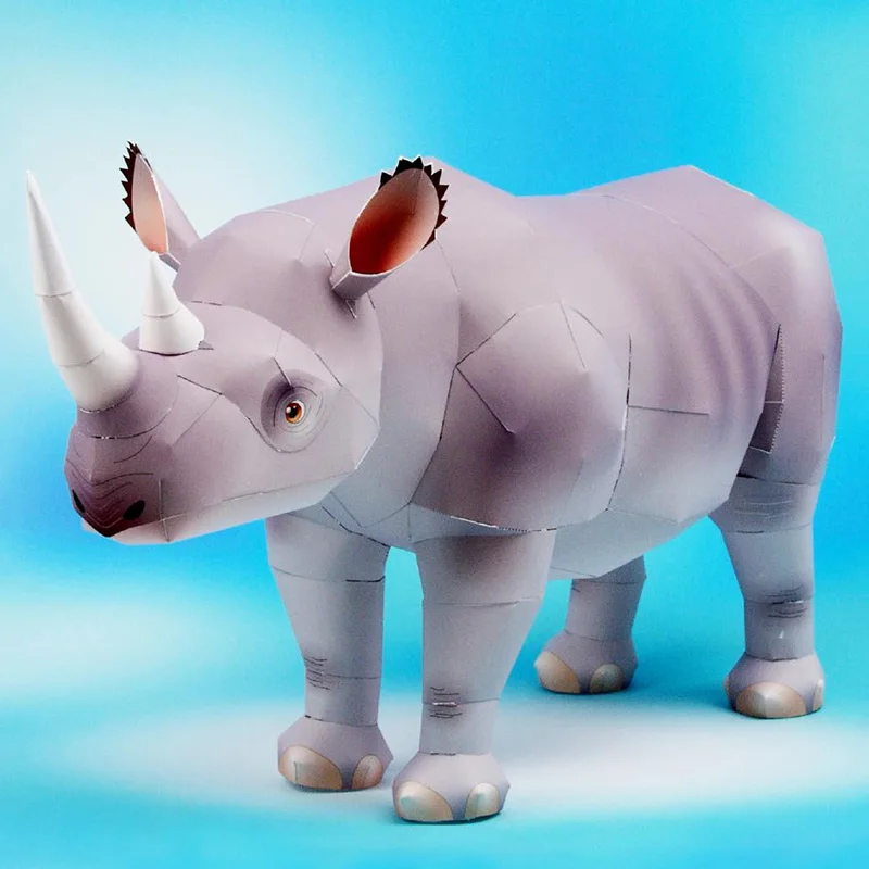 Neushoorn Klittenband Handgema - Art Craft With Cardboard recensie en prijs