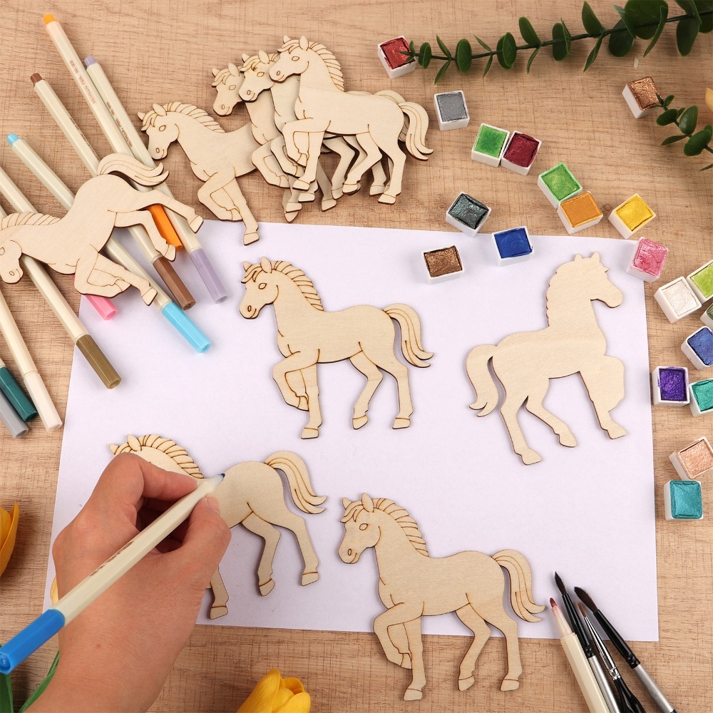 24 stuks onafgewerkte houten p - Art Craft Horse recensie en prijs