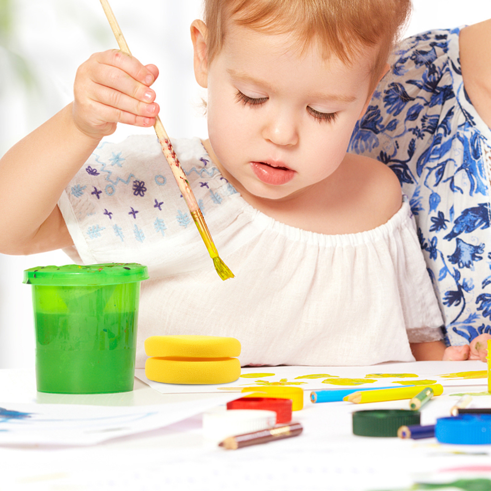 2-delige schilderspons ronde D - Art Craft Kindergarten recensie en prijs