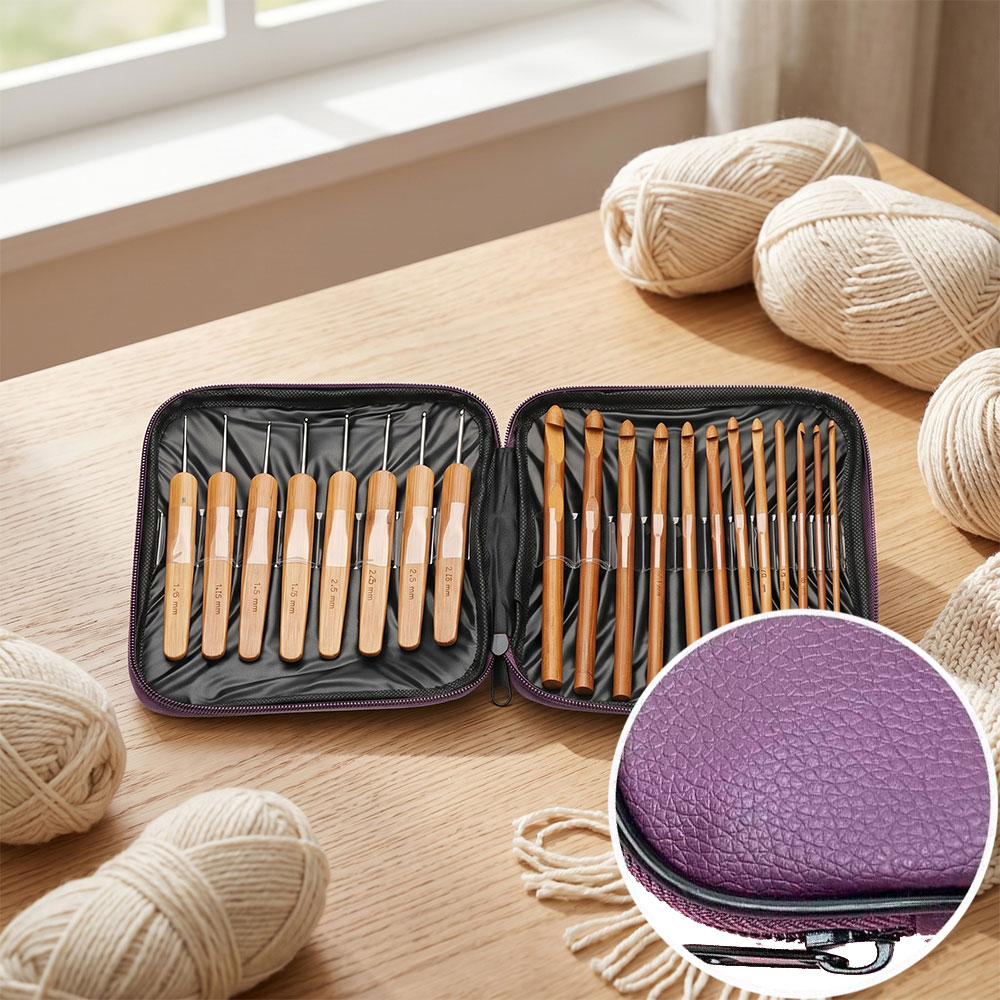 74-delige bamboe haaknaaldset, - Art Craft Material recensie en prijs
