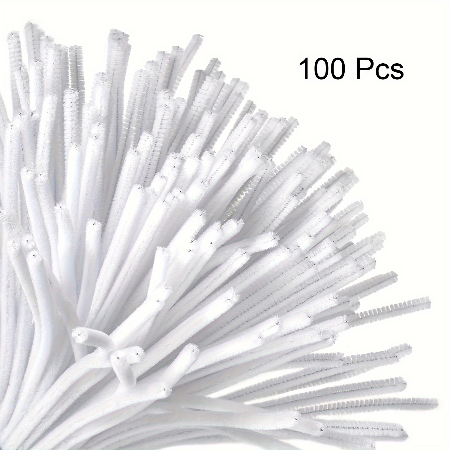 100 stuks witte pijpreinigers, - Art Craft Kindergarten recensie en prijs
