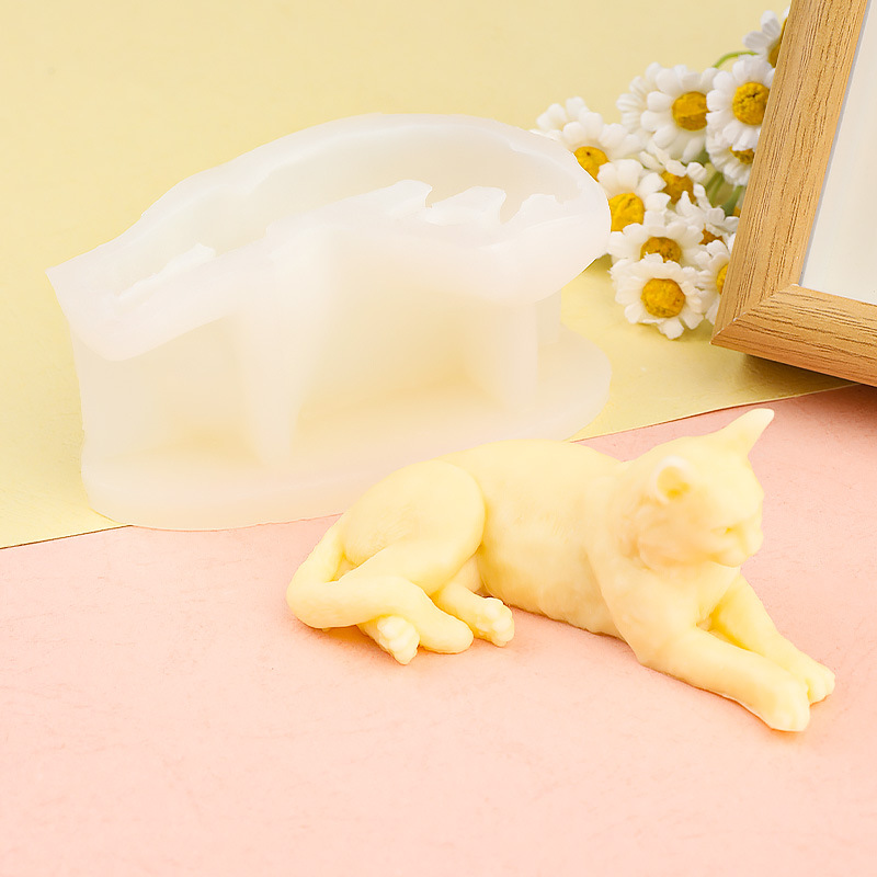 Creatieve liggende kat silicon - Art Craft Horse recensie en prijs