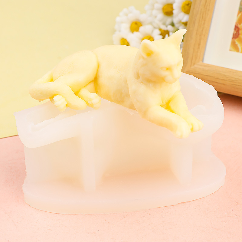 Creatieve liggende kat silicon - Art Craft Horse recensie en prijs