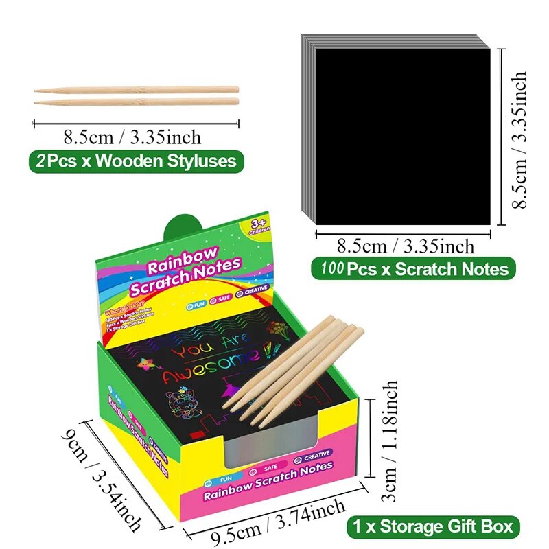 Veel creatieve Scratch Art-kaa - Art Craft Education recensie en prijs