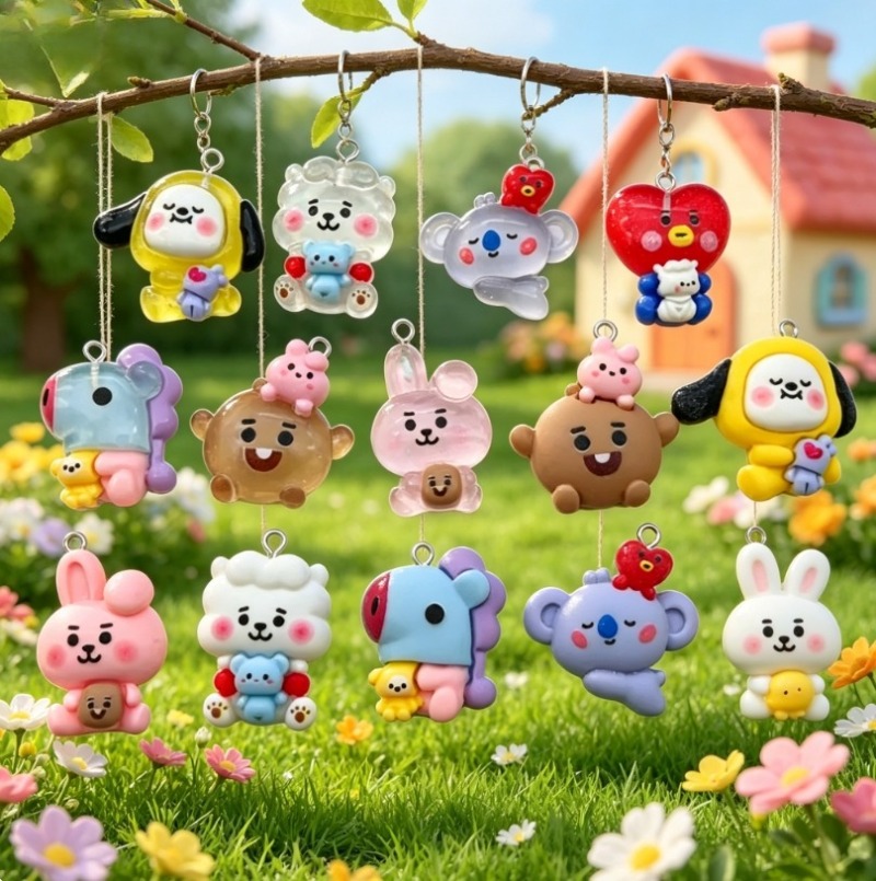 7 stks BT21 Hars Cartoon Charm - Art Craft Material recensie en prijs