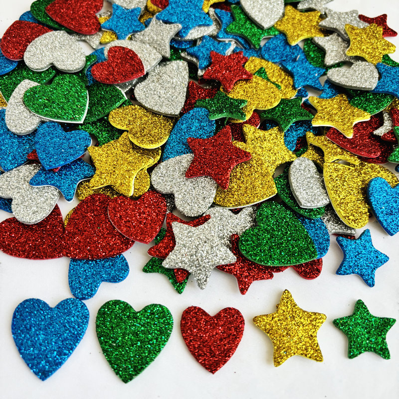 150 Stks/partij. Glitter Ster  - Art Craft Kindergarten recensie en prijs