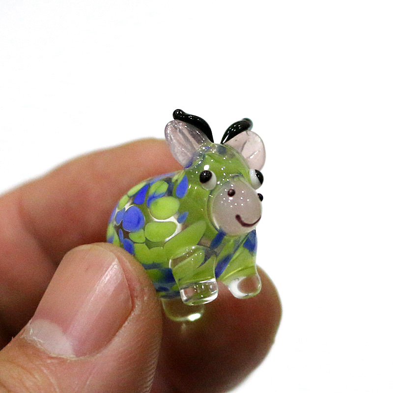 Schattige ossen glazen ambacht - Art Craft New Year recensie en prijs