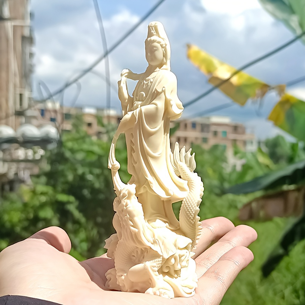 Hars Guanyin Boeddhabeeld Kers - Art Craft New Year recensie en prijs