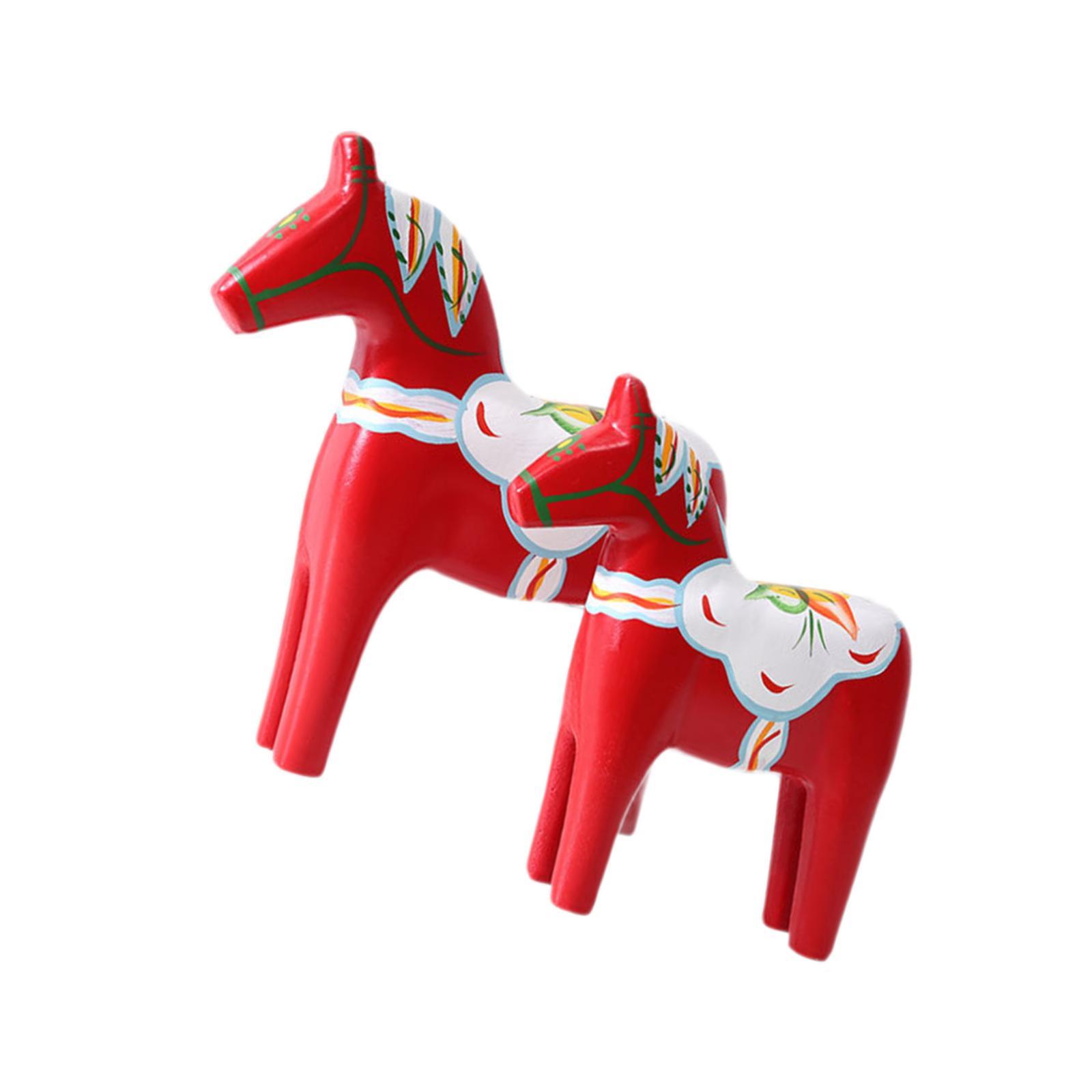 2 stuks Dala Paard Beeldje Rod - Art Craft Horse recensie en prijs